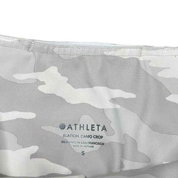 ATHLETA Elation Camo Crop Taupe Gray Size Small - Picture 9 of 9